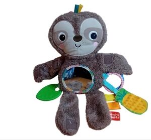 New Babies Kids Sloth Activity Set Toy Baby Lovey Teether Crinkle Stuffed Animal